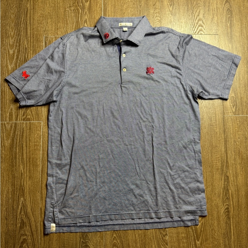 Peter Millard Men's Blue Polo Shirt used size large